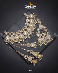 Elegance Bridal Set Pearl - Zeesy Jewellery