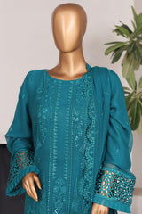 Khombi Stitched 3 Piece Luxury Formals Collection'2025-142-Ntg-New Semi