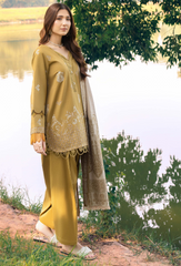 Onora By Humdum Unstitched 3 Piece Emb Khaddar Winter Collection'2024