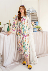 Ziva By Humdum Unstitched 3 Piece Printed Lawn Collection-D01