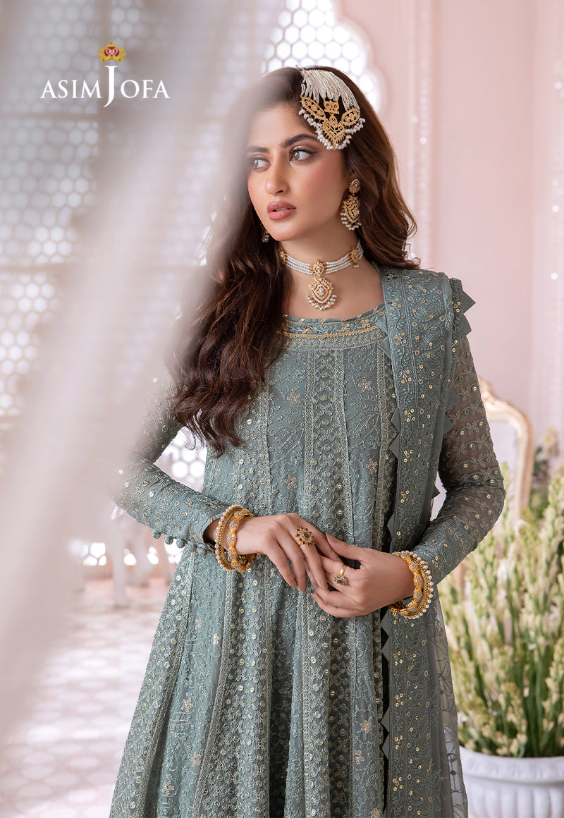 Asim Jofa Chandni '23 Ajcc-07 Designers Stitched Embroidered Chiffon 3 Pcs