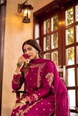Omal By Komal Stitched 3 Piece Formals Collection'2025-Mehnaaz - 3Pc