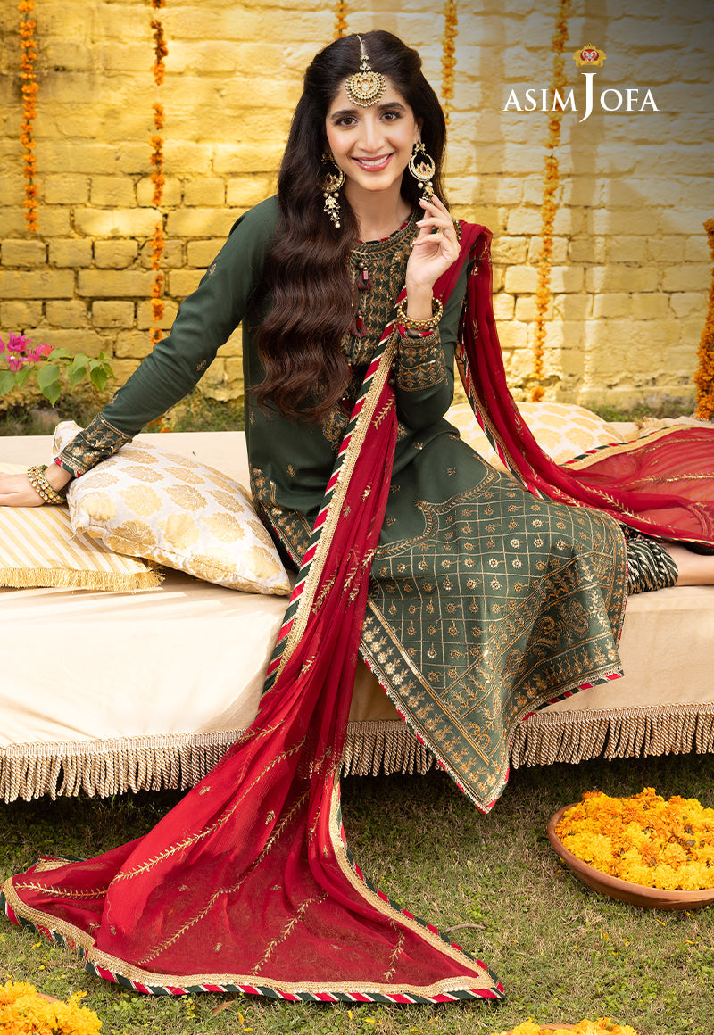 Asim Jofa Abresham '23 Ajab-16 Embroidered Lawn Silk 3 Pcs