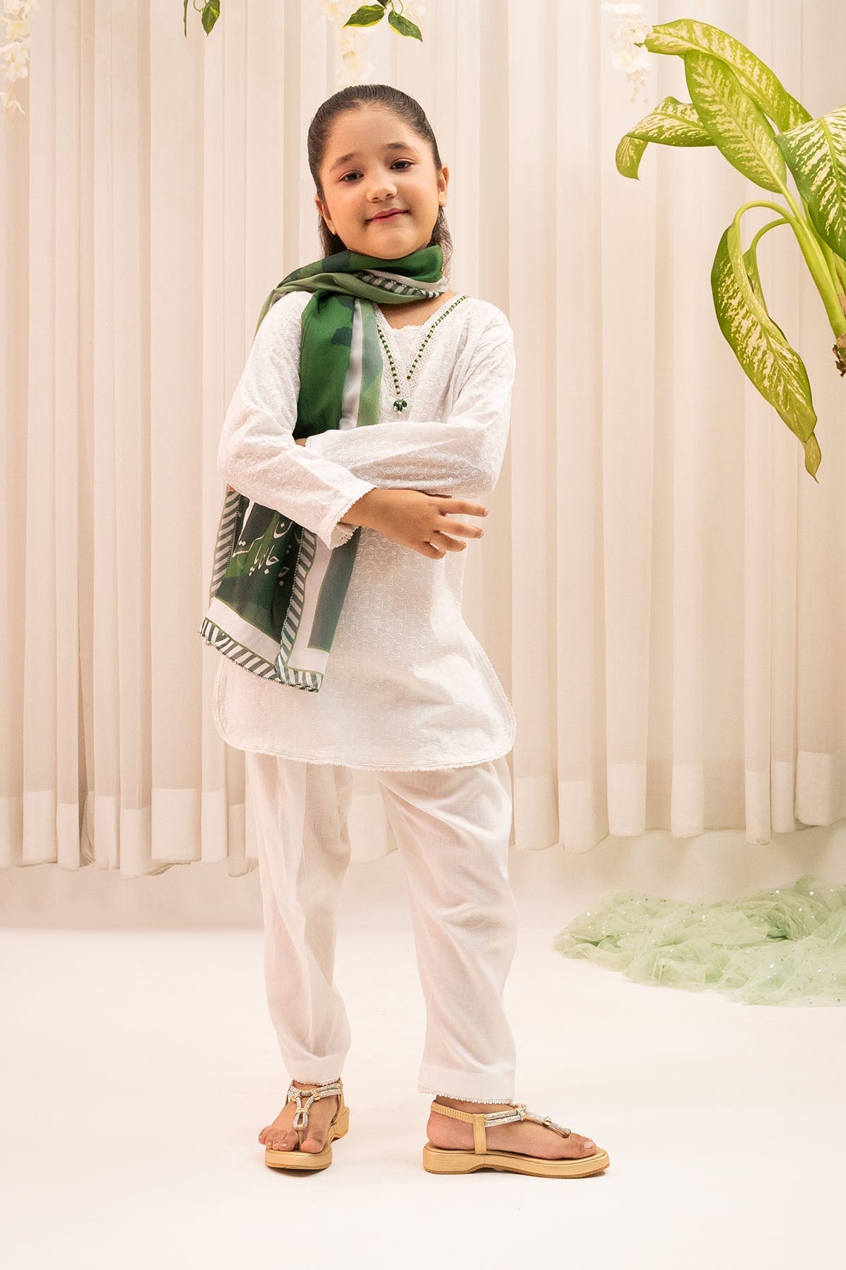 Mark 14th August with Chikankari 3 Pc Suit from Ochre Collection! Timeless, elegant dresses online
