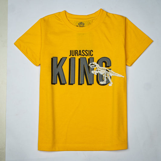 Kjunction Boys Half Sleeves-Printed T-Shirt (king)