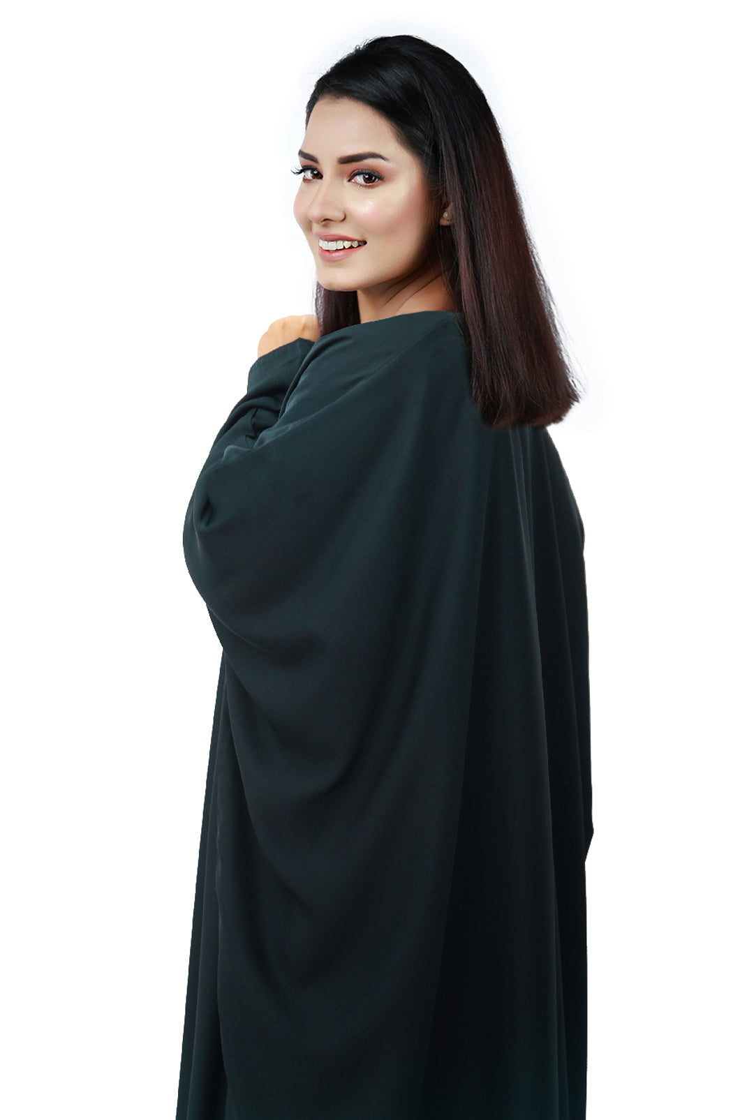 Abaya.Pk GREEN BUTTERFLY GOWN ABAYA