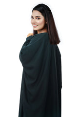 Abaya.Pk GREEN BUTTERFLY GOWN ABAYA