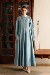 Mistfall By Panache Apparel Stitched 2-3 Piece Emb Cotton Ramadan Edit Suit-Verve