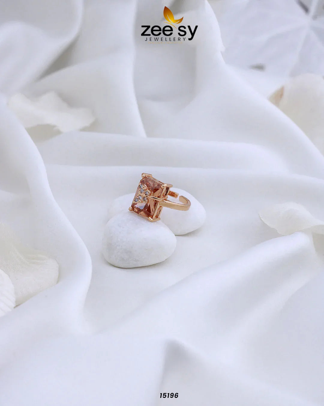 Butterfly Ring Champagne - Zeesy Jewellery