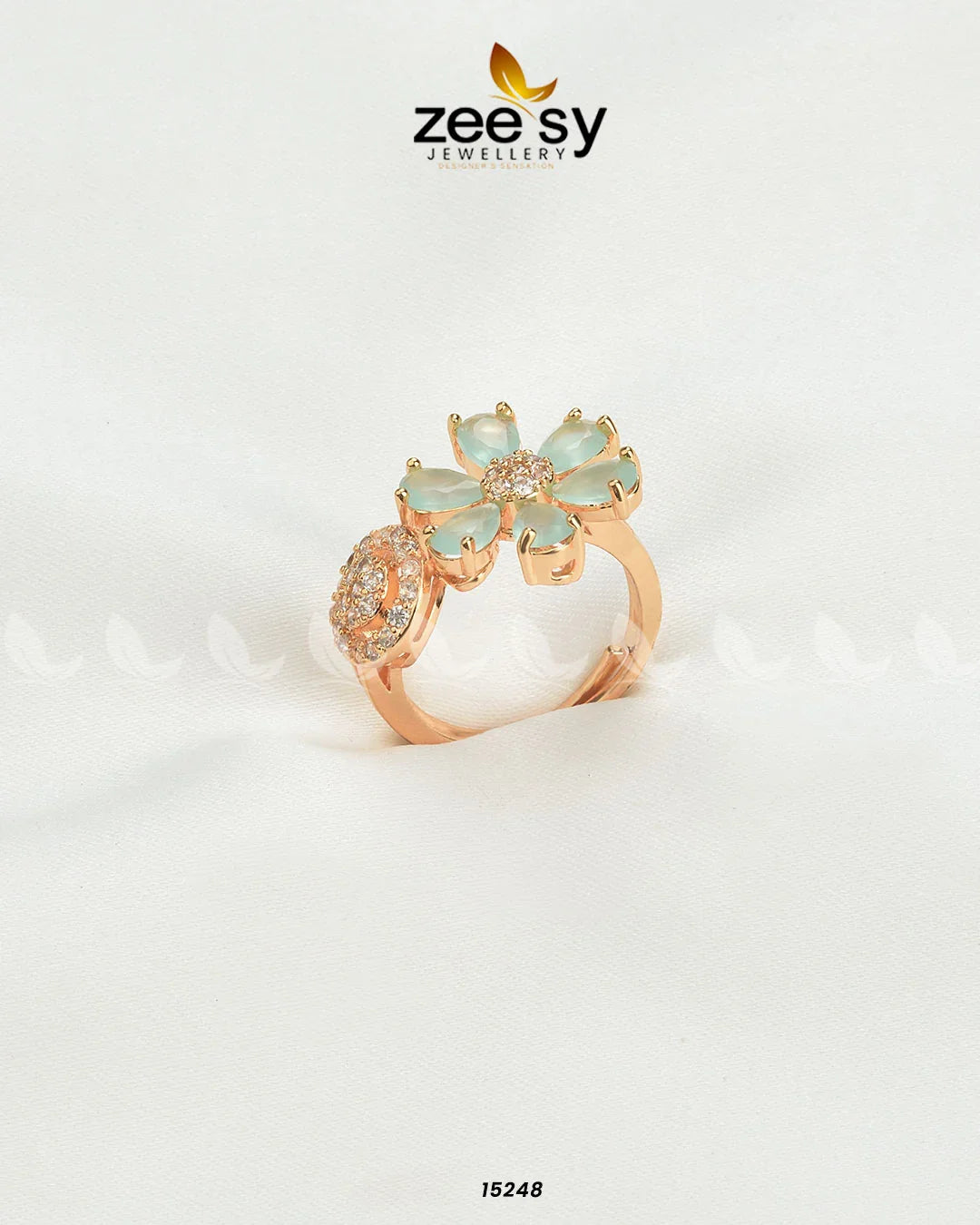 Worthy Ring Mint Green - Zeesy Jewellery