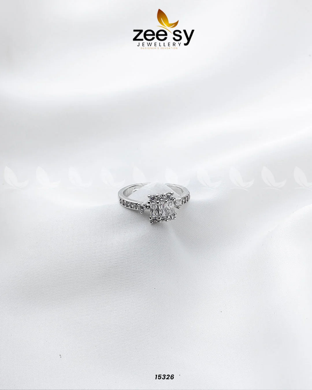 Exclusive Zircon Ring Silver - Zeesy Jewellery