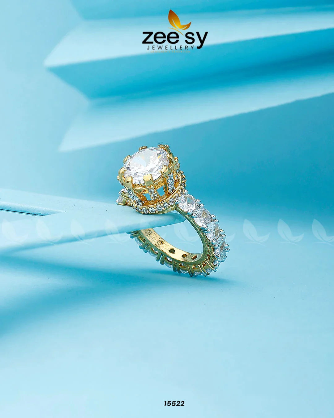 Moana Ring Golden White - Zeesy Jewellery