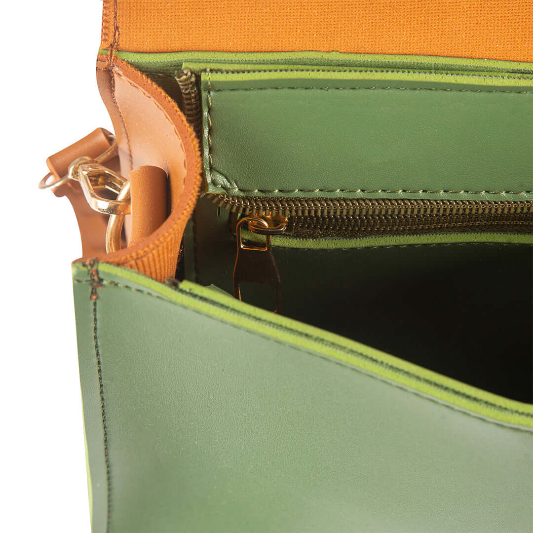 GLOW GREEN / BROWN - Bag X