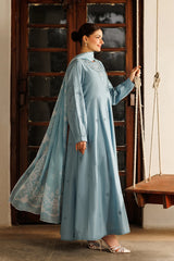 Mistfall By Panache Apparel Stitched 2-3 Piece Emb Cotton Ramadan Edit Suit-Verve