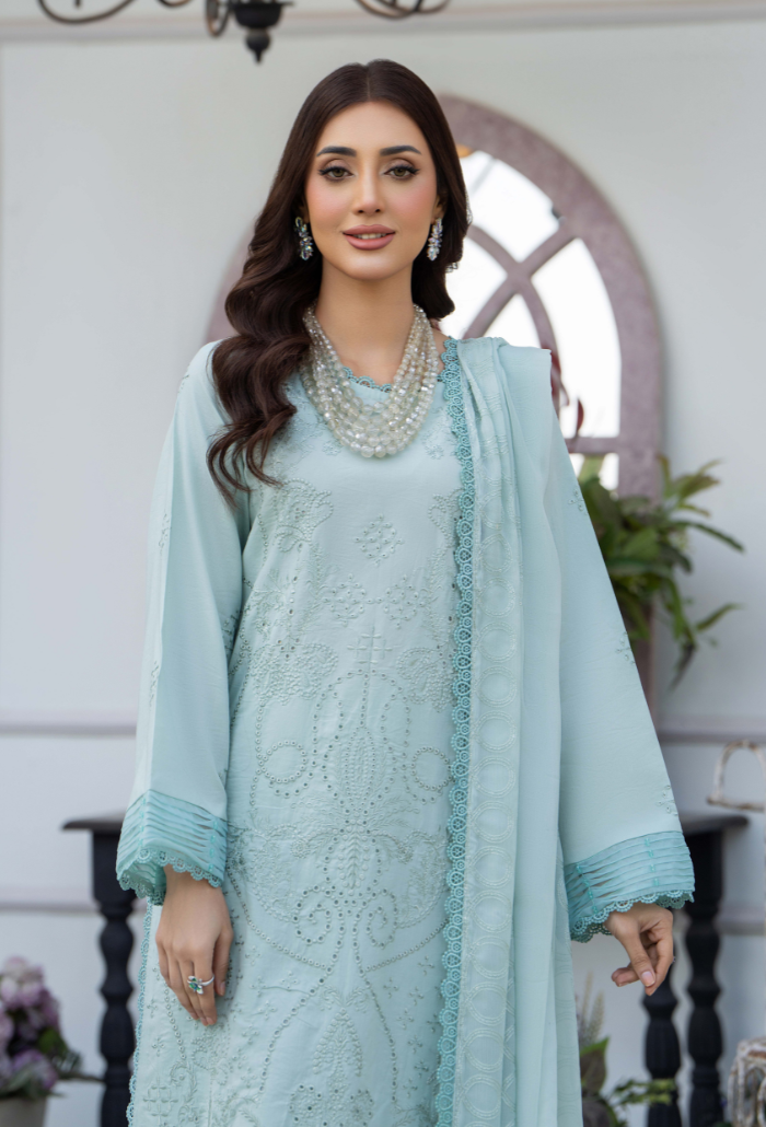 Aviva By Humdum Unstitched 3 Piece Emb Lawn Collection-D-04