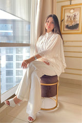 Urban Cut Elegant Cotton Ruffled Shirred Shirt 1 Piece