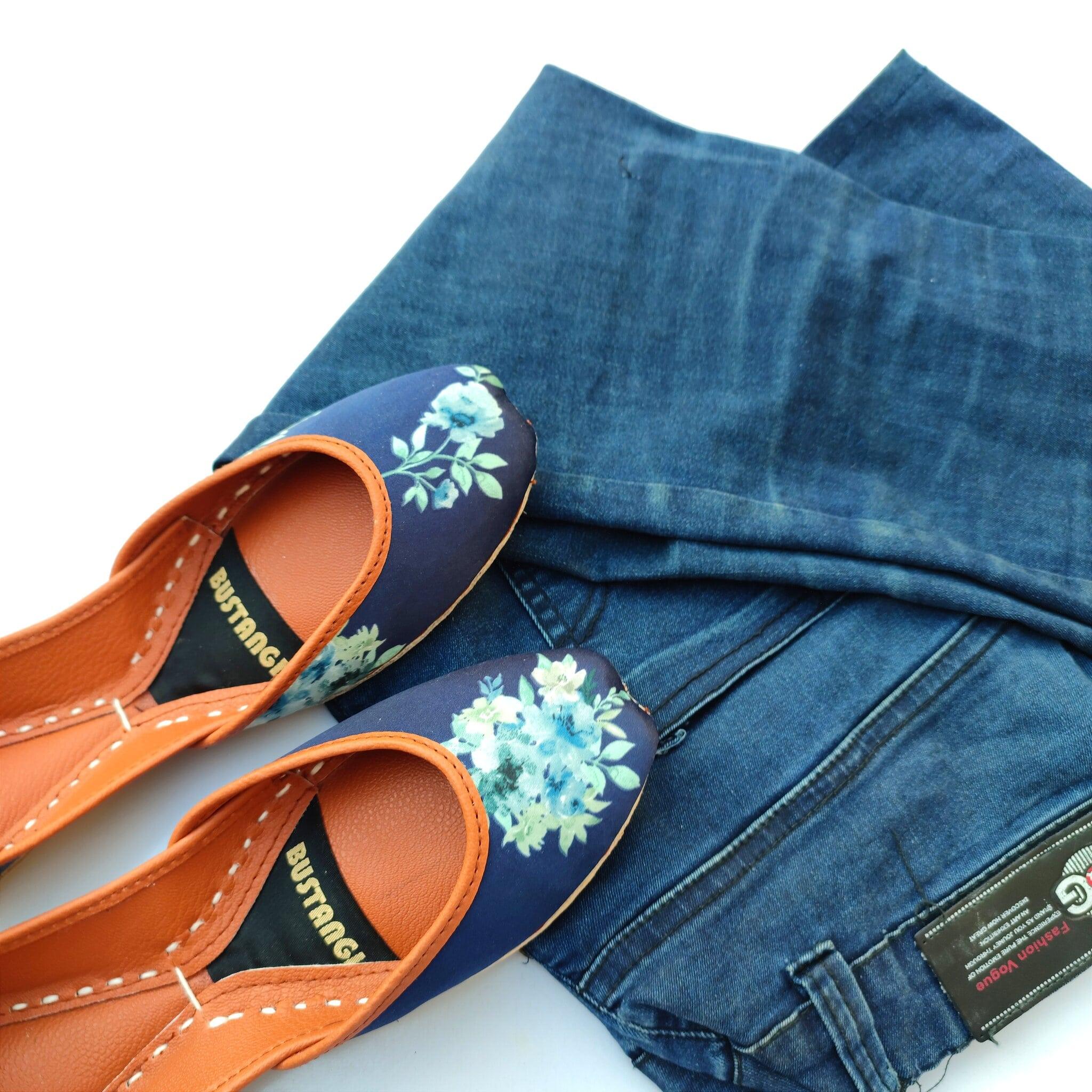 Blue Blossom Casual Khussa CK001 - Bustangi