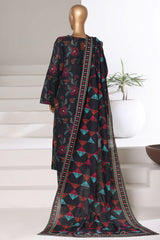 Sada Bahar Stitched 3 Piece Printed Khaddar Vol-03 Collection'2025-PR-16772-Black
