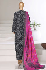 Sada Bahar Stitched 3 Piece Printed Khaddar Vol-03 Collection'2025-PR-16773-Black