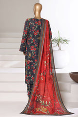 Sada Bahar Stitched 3 Piece Printed Khaddar Vol-03 Collection'2025-PR-16775-Black