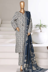 Sada Bahar Stitched 3 Piece Printed Khaddar Vol-03 Collection'2025-PR-16776-Skin
