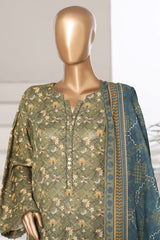 Sada Bahar Stitched 3 Piece Printed Khaddar Vol-03 Collection'2025-PR-16777-Green
