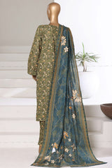 Sada Bahar Stitched 3 Piece Printed Khaddar Vol-03 Collection'2025-PR-16777-Green