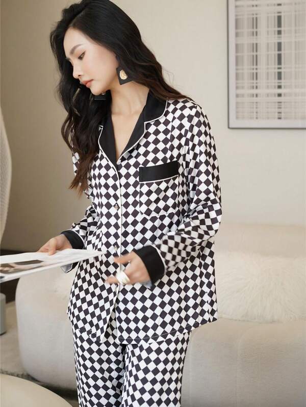 Studio By Arj She's Inn Everyday Elegance Nightwear Smoothy Satin Pajama set COMFORTABLE VL-PJ-2002
