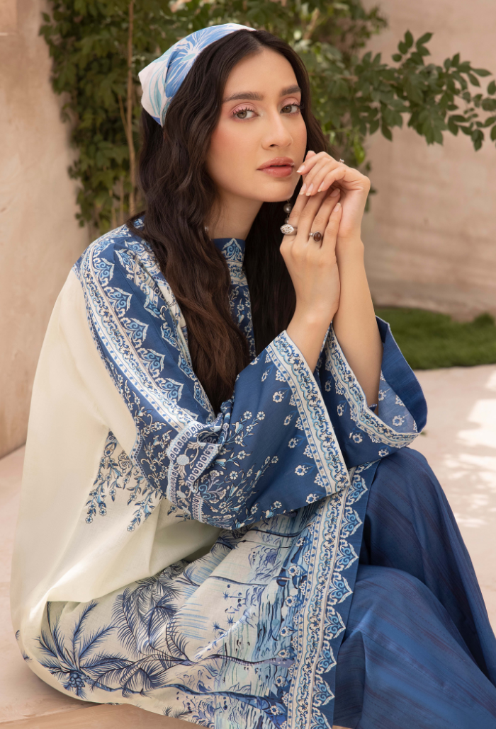 A La Mode By Humdum Unstitched 2 Piece Printed Lawn Vol-02 Collection'2024-D-09