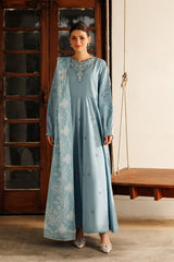 Mistfall By Panache Apparel Stitched 2-3 Piece Emb Cotton Ramadan Edit Suit-Verve