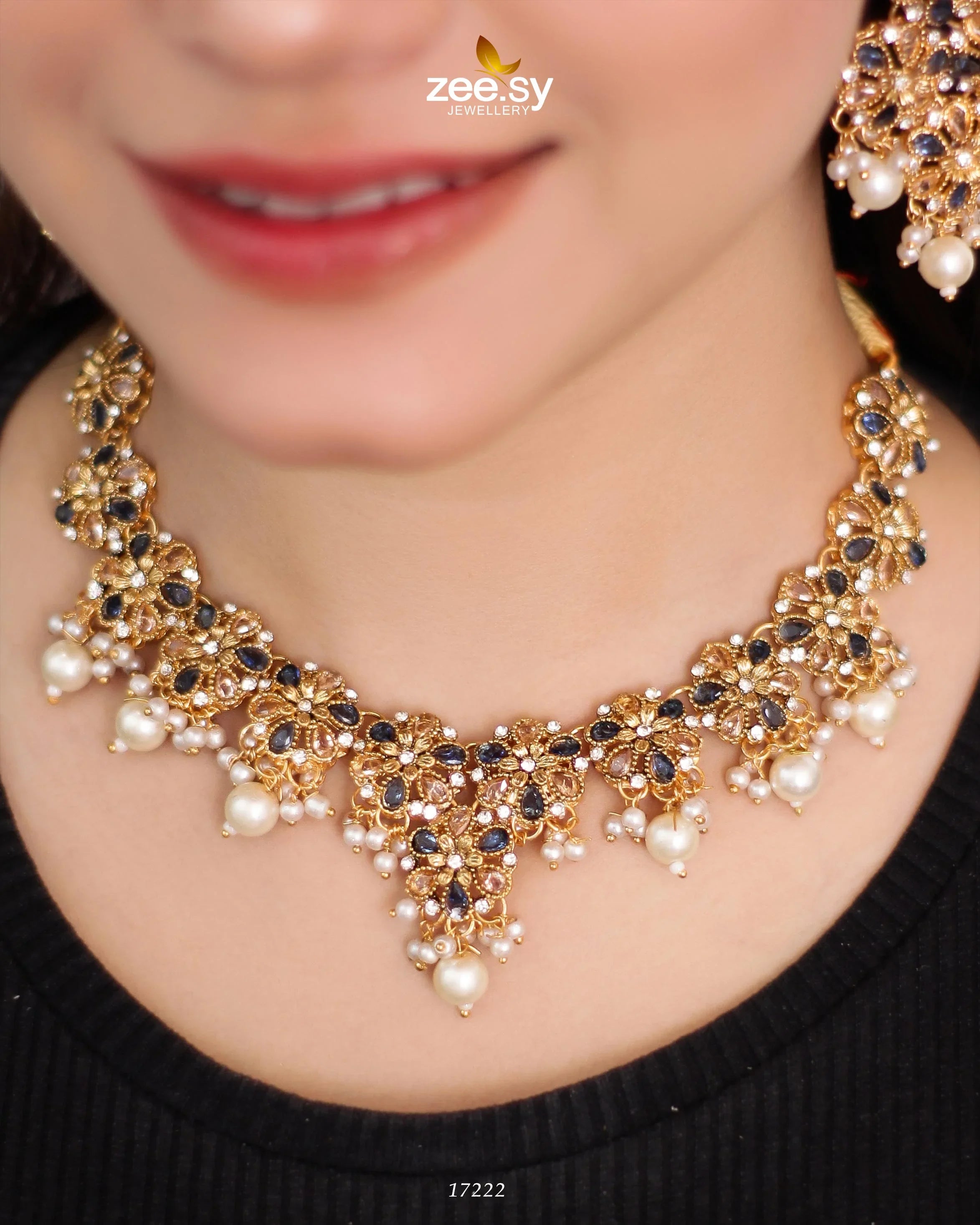 Magnolia Glimmer Necklace - Zeesy Jewellery