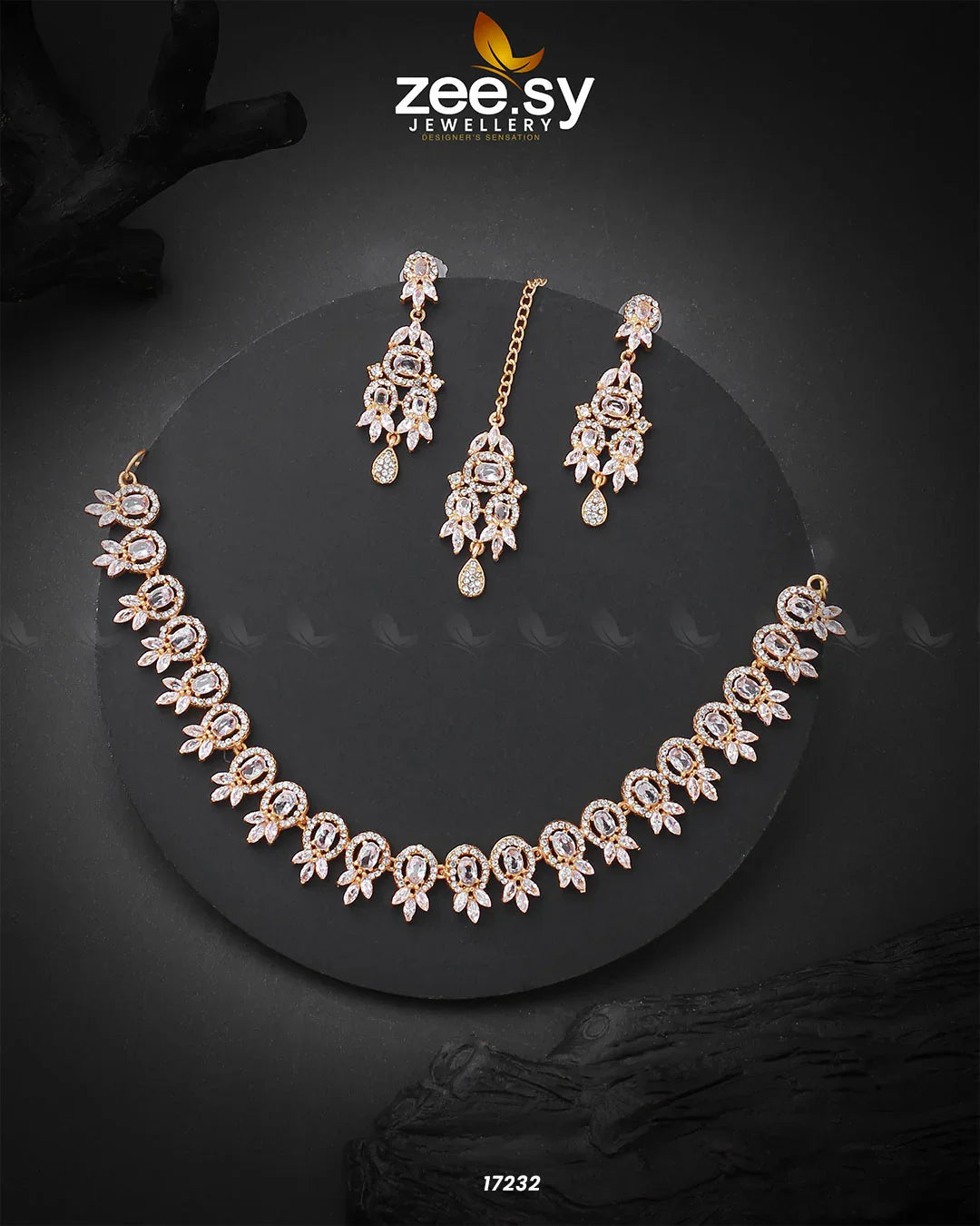 Seraphic Necklace Golden White - Zeesy Jewellery