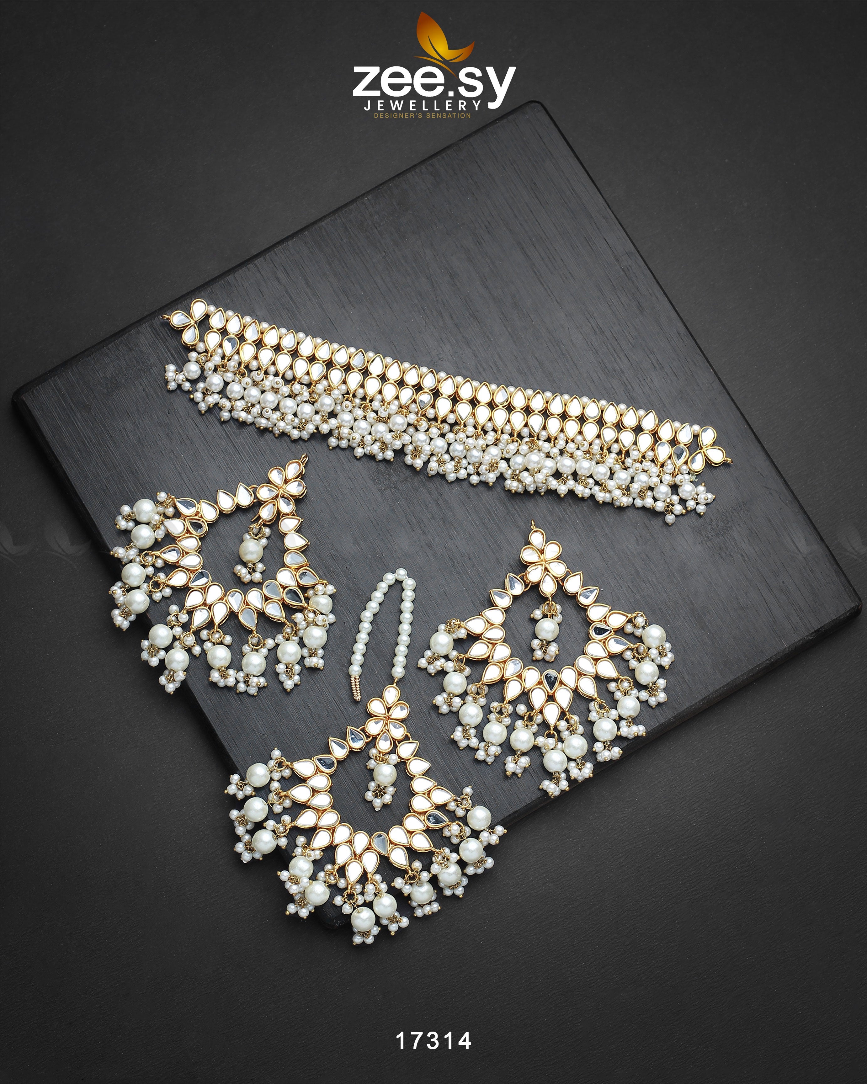 Ayesha's Kundan Choker Set - Zeesy Jewellery