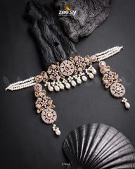 Meerub Necklace Golden Champagne - Zeesy Jewellery
