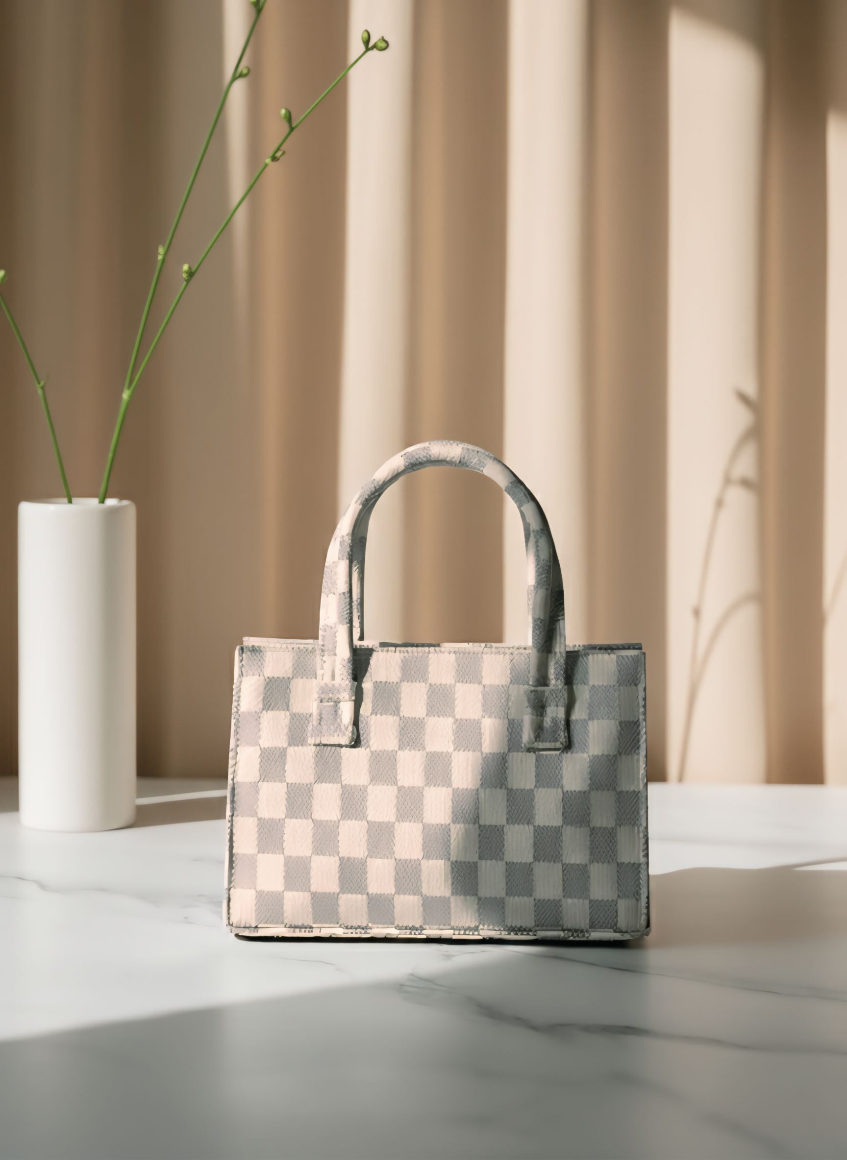 Checkered Style Handbag Design for women 2026