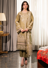 Meerak Stitched 3 Piece Emb Lawn Suit-Ayaal
