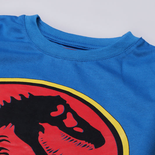 Kjunction Boys Half Sleeves-Printed T-Shirt (Jurassic)