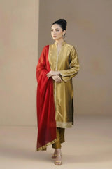 Urban Cut 3 Piece Embroidered Suit