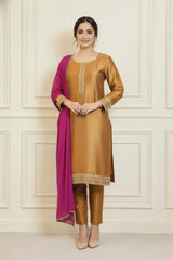 Urban Cut 3 Piece Embroidered Suit