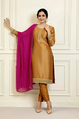 Urban Cut 3 Piece Embroidered Suit