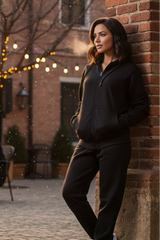 Urban Cut Comfy Zipper Hoodie black 1 piece