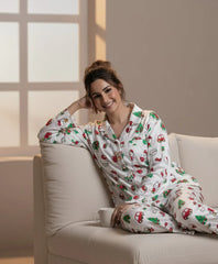 Urban Cut 2 Piece PJ Suit- Cotton Comfy Flannel ( Shirt + Trouser)