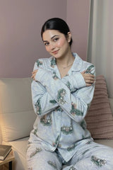 Urban Cut Women Pajama Suit Ã¢â‚¬â€œ Castle & Nature Print