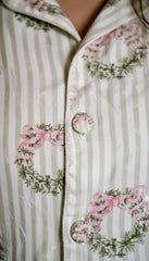 Urban Cut Women Pajama Suit Ã¢â‚¬â€œ Floral Bow Print