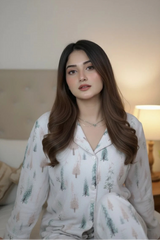 Urban Cut Women Pajama Suit  Trees & Deer Print