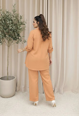 Urban Cut Solid Cotton Co-Ord Set - Garment Dyed