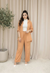 Urban Cut Solid Cotton Co-Ord Set - Garment Dyed