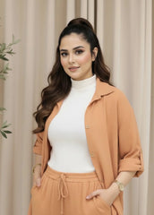 Urban Cut Solid Cotton Co-Ord Set - Garment Dyed