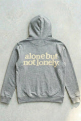 Urban Cut Alone But Not Lonely Hoodie | 100% Premium Cotton