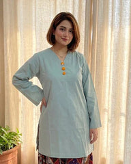 Urban Cut 2 Piece Cotton Solid and Printed Co- Ord Set with Farshi Shalwar